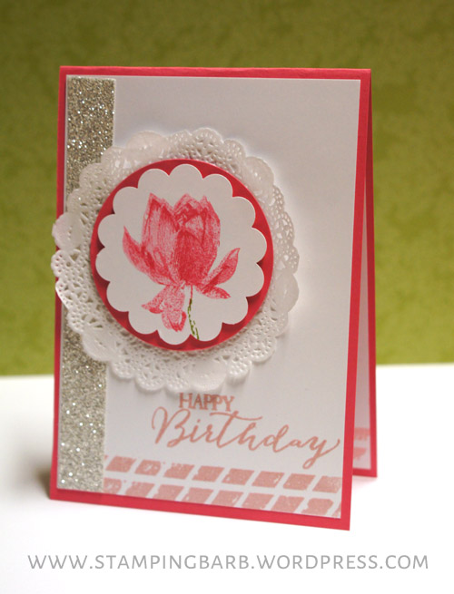 By Barbara Williams | INKspired Sketch 7 #INK007 | Sneak peek  Lotus Blossom 