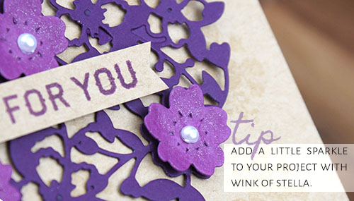 Bloomin' Love Photopolymer Bundle from Stampin' Up! created by Barbara Williams | Add a little sparkle with Wink of Stella