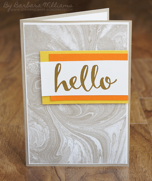 By Barbara Williams | Sale-a-bration 2015 Hello Stamp Set