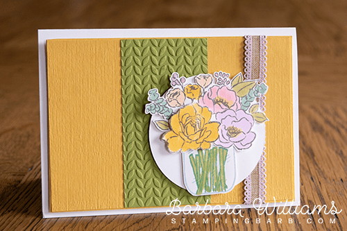 Stamping Barb card Jar of Love